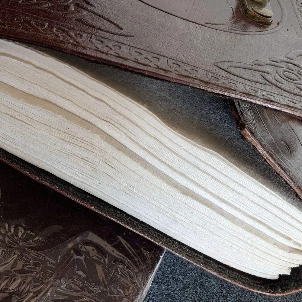 Fantasy Gifts 2887 Yin Yang Journal 5x7 Brown Vintage 2007 Y2K Deadstock